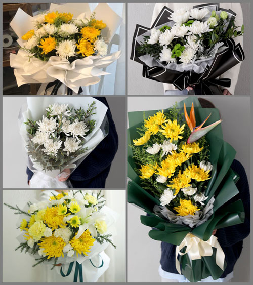 福建福州长乐市鹤上镇岱岭村白事花束代送